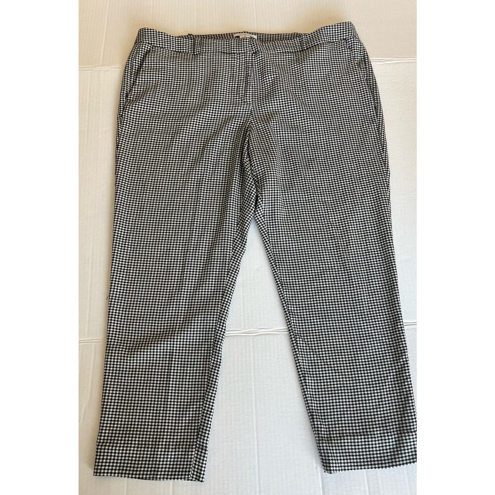 Liz Claiborne Emma Classic Houndstooth Pattern Career‎ Ankle Pants Size 18